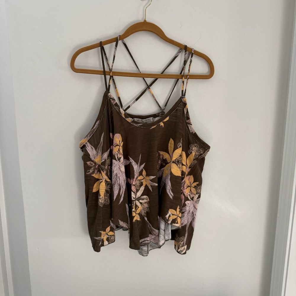 Free People Hey Girl Cotton Tank Top Tropical S - Picture 13 of 13